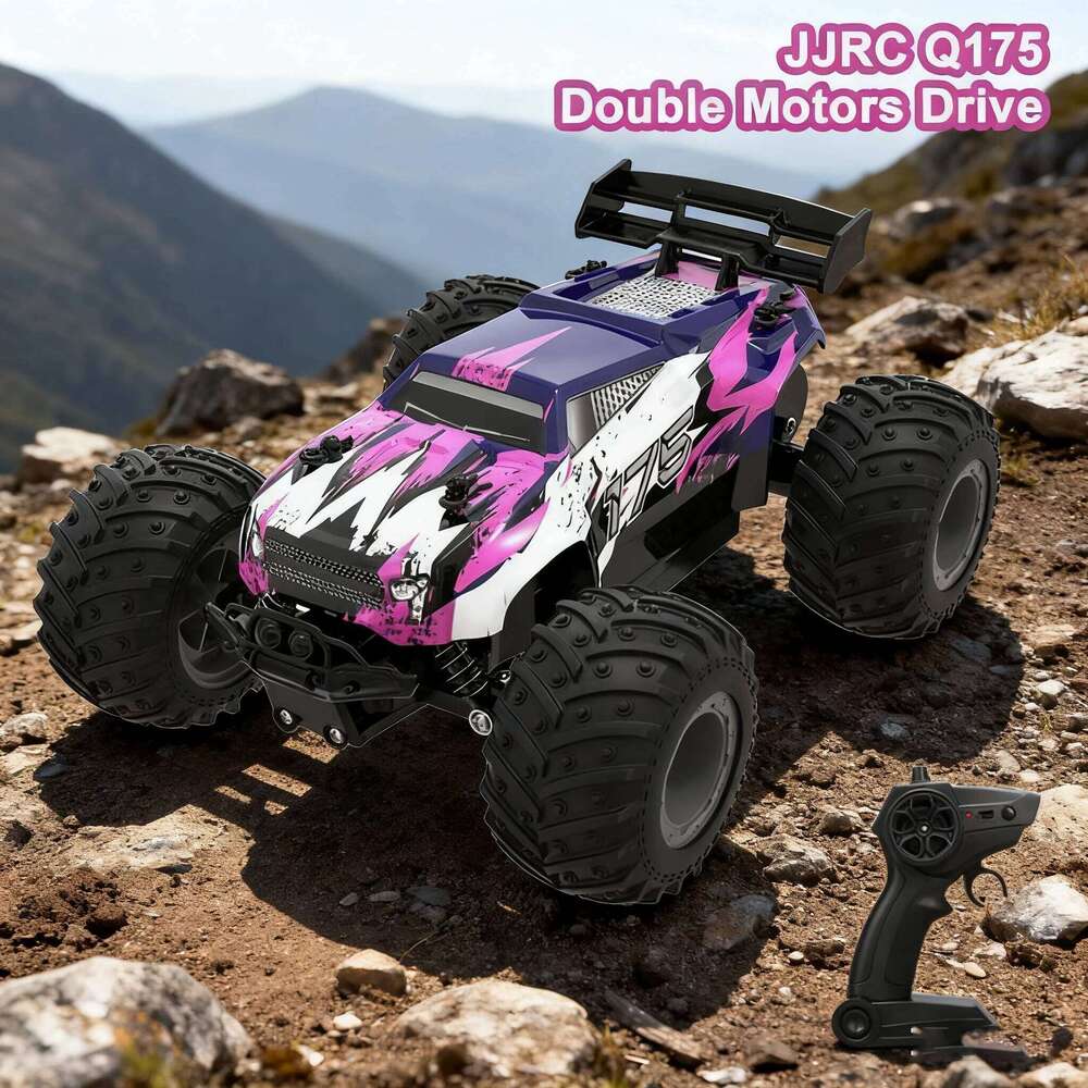 JJRC Q175 RC Off Road 1:18 20 Km/h 2.4GHz Double Motors Drive with LED Light Remote Control Cars Drift Truck Toys Christmas H260304-image-1096262628