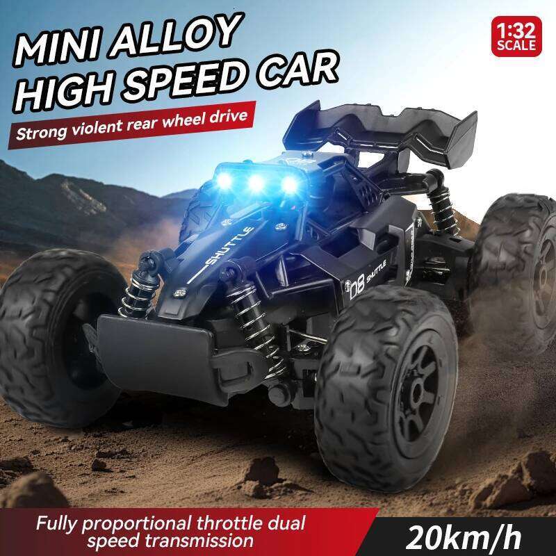 Remote Control Car RC Drift Racing 1:32 Vehicle Off Road Alloy 2.4G Radio High-Speed Trucks With LED Light Climbing Gift Kid Toy H260304-image-1096262743