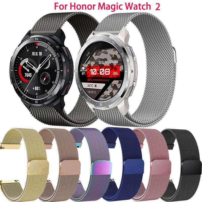 20 22MM Magnetic Loop HONOR GS Pro Metal Bracelet For Honor GS3 Band Magic Watch 2 42 46MM Wristband H260304-image-1096266202