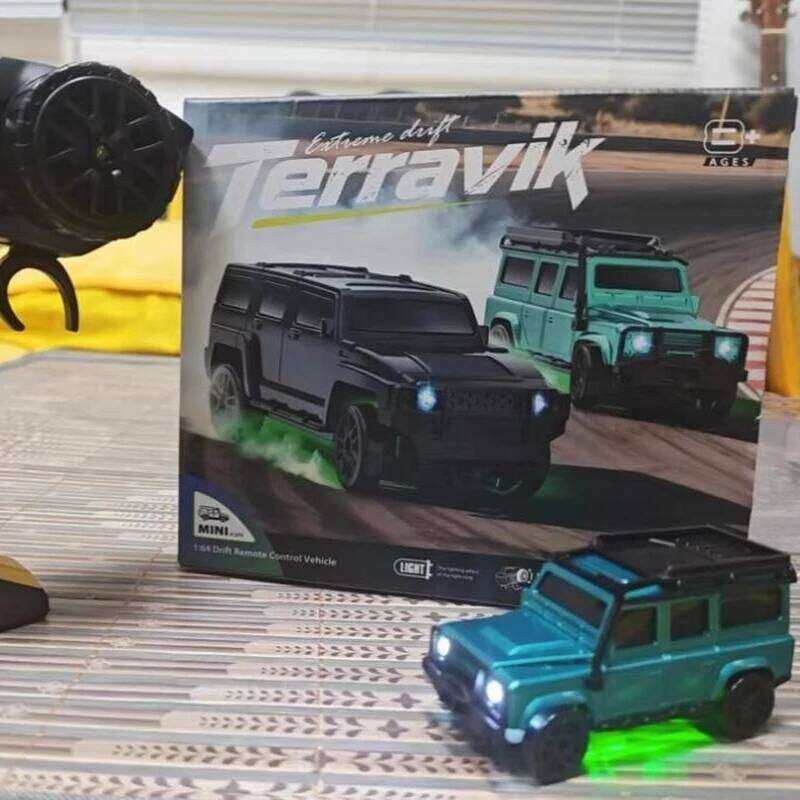 New Rc1/64 simulation Hummer professional four-wheel drive high-speed mini off-road remote control for boys drifting car H260304-image-1096262682