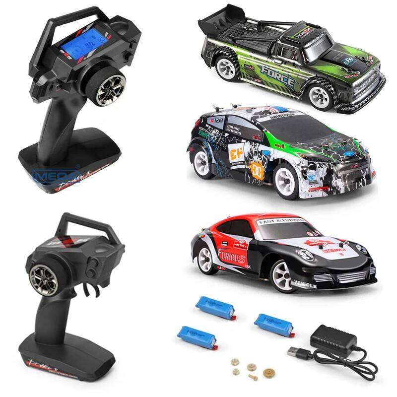 Wltoys RC 1/28 30Km/H 284131 K989 With Upgrade LCD Remote Control High Speed Racing Mosquito 2.4GHz Off-Road RTR Rally Drift Car H260304-image-1096262776