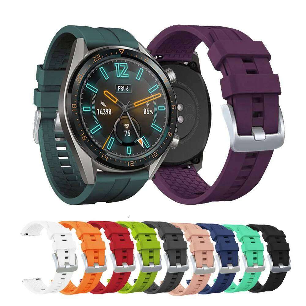 22mm Silicone Strap GT4 Band Bracelet For Watch 4 GT3 GT2 GT 3 2 Pro 46mm Watchband H260304-image-1096265789