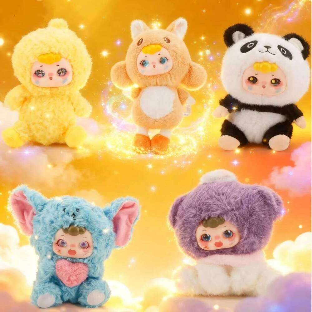 Cute Random Face Plush Toy Fairy Tale Princess Rabbit Obedient Koala Vinyl-Plush Toys Animal Birthday Christmas Gift for Kids H260304-image-1096262819