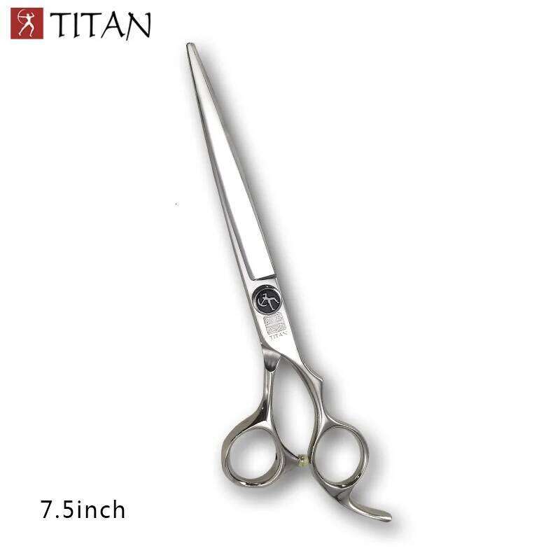 titan 7.0 7.5 inch 8.0inch barber professional hair stainless steel scissors curved scissor H260304-image-1096264002
