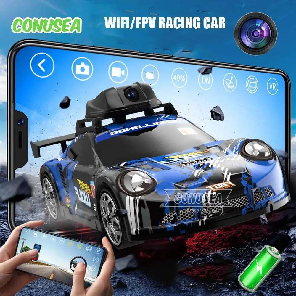 Rc with Camera HD Wifi Fpv Racing Cars Remote Offroad Buggy Vehicle App Control Electric Drift Car for Boys Kids H260304-image-1096262581