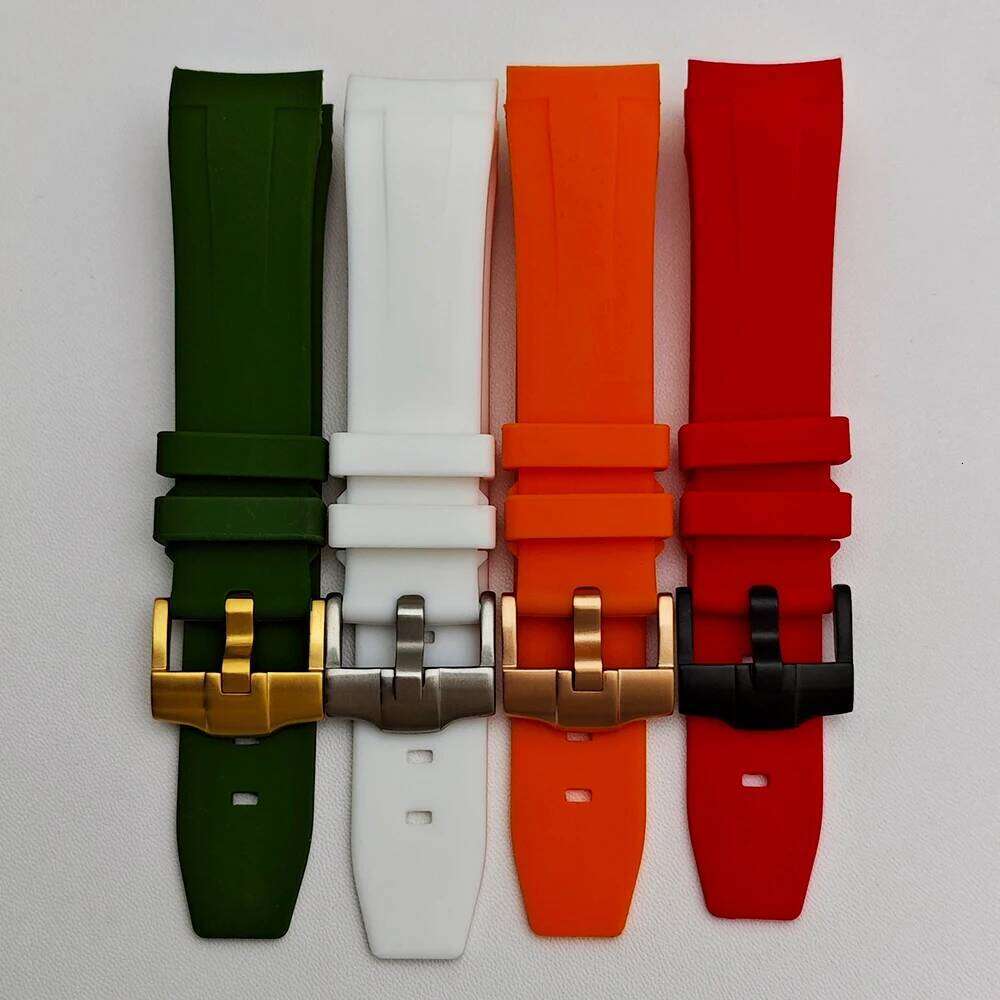 High-quality Rubber Straps Paired With Case 22mm Strap Replacement Bracelet Watch Accessories Bezel Waterproof Wristband H260304-image-1096265583