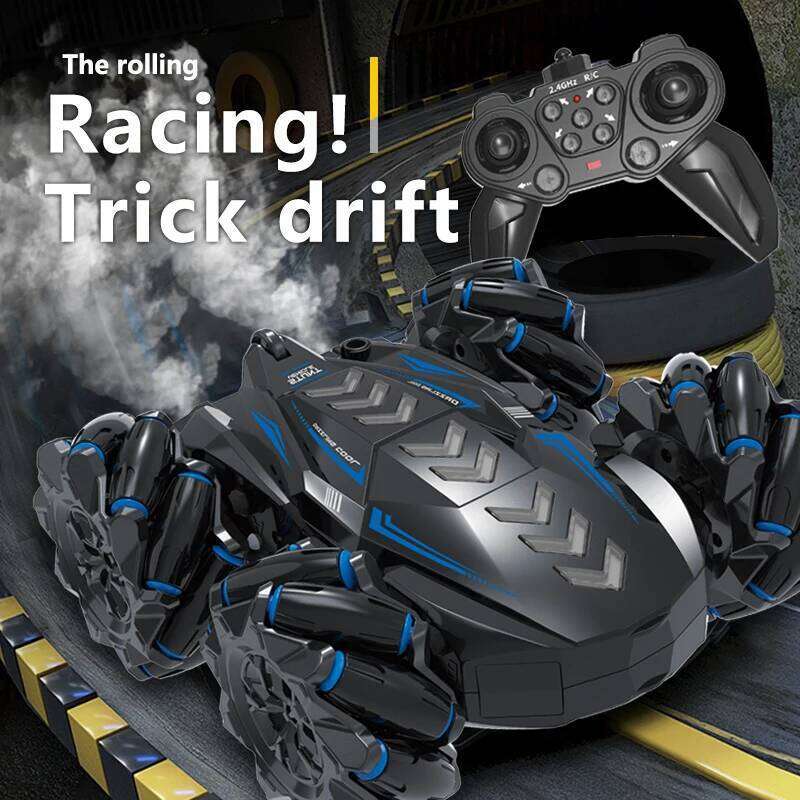 4-7-year-old boy's long endurance 2.4GHz 8-12-year-old child's remote control stunt car, 360 rotating doub H260304-image-1096262324
