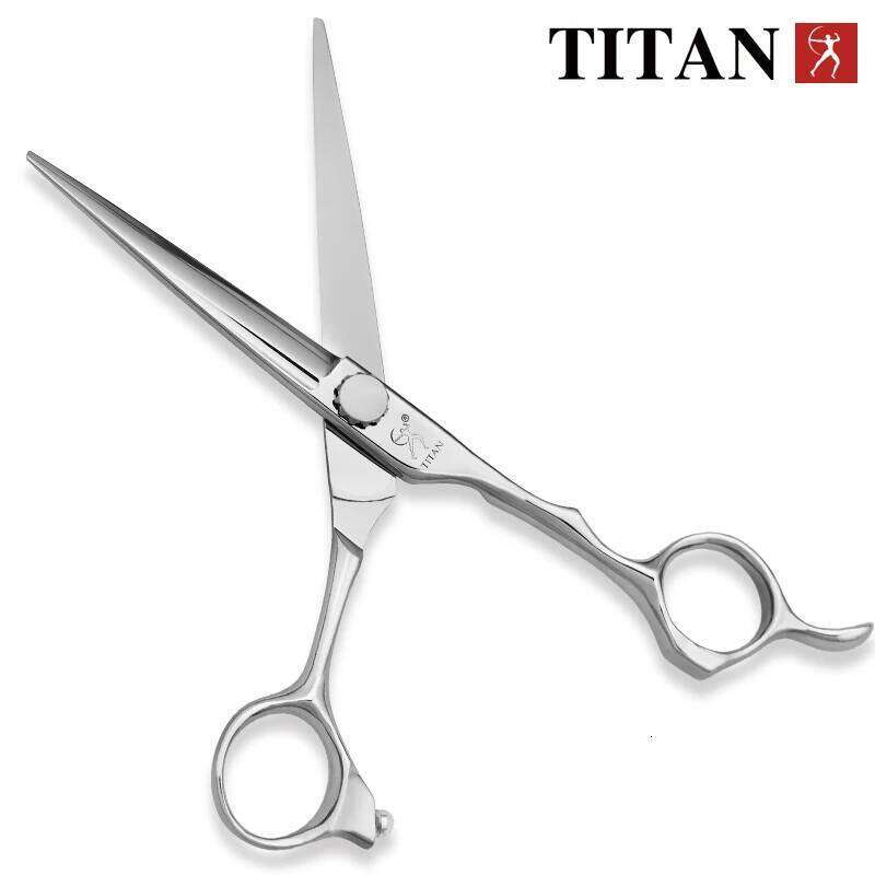 TITAN professional barber scissors hairdressing cut hair shear 6inch high-end quality steel H260304-image-1096264054