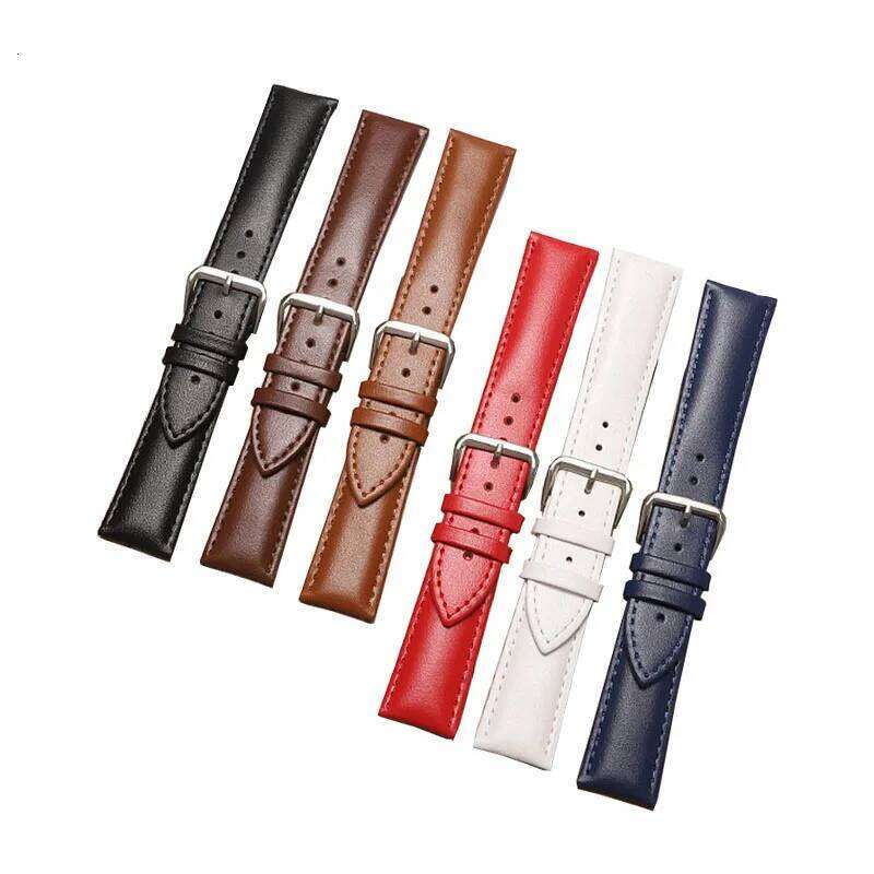 Replacement Leather Watch Band Universal Strap for Black Brown 18mm 19mm 20mm 21mm 22mm 24mm H260304-image-1096265659