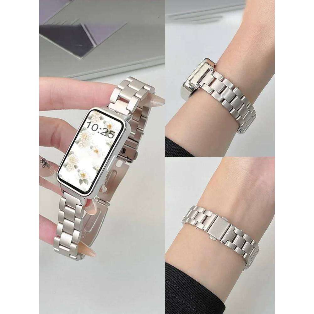 Stainless Steel Strap For Accessories Watchband Graceful Metal Replacement Bracelet correa Band 8 9 10 H260304-image-1096265802
