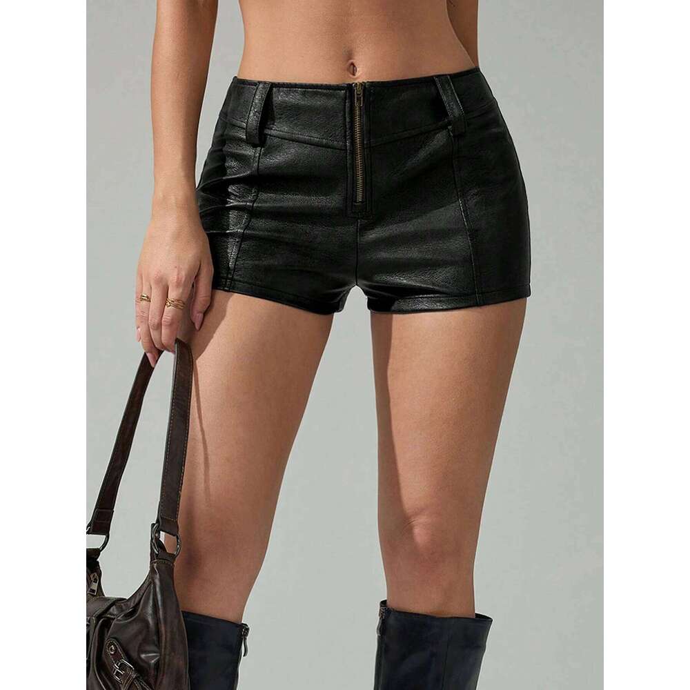 Ladies' casual elegant young sexy and spicy black super shorts, ladies' shorts 776 XJ260305-image-1096300982