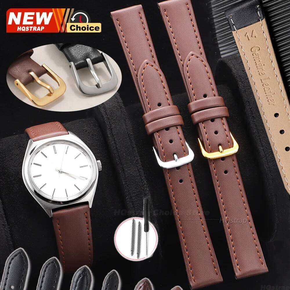 Soft PU Leather Watch Band 8mm 10mm 12mm 14mm 16mm 18mm 20mm 22mm 24mm Bracelet for Men Women WatchStrap Waterproof Wristband H260304-image-1096265983