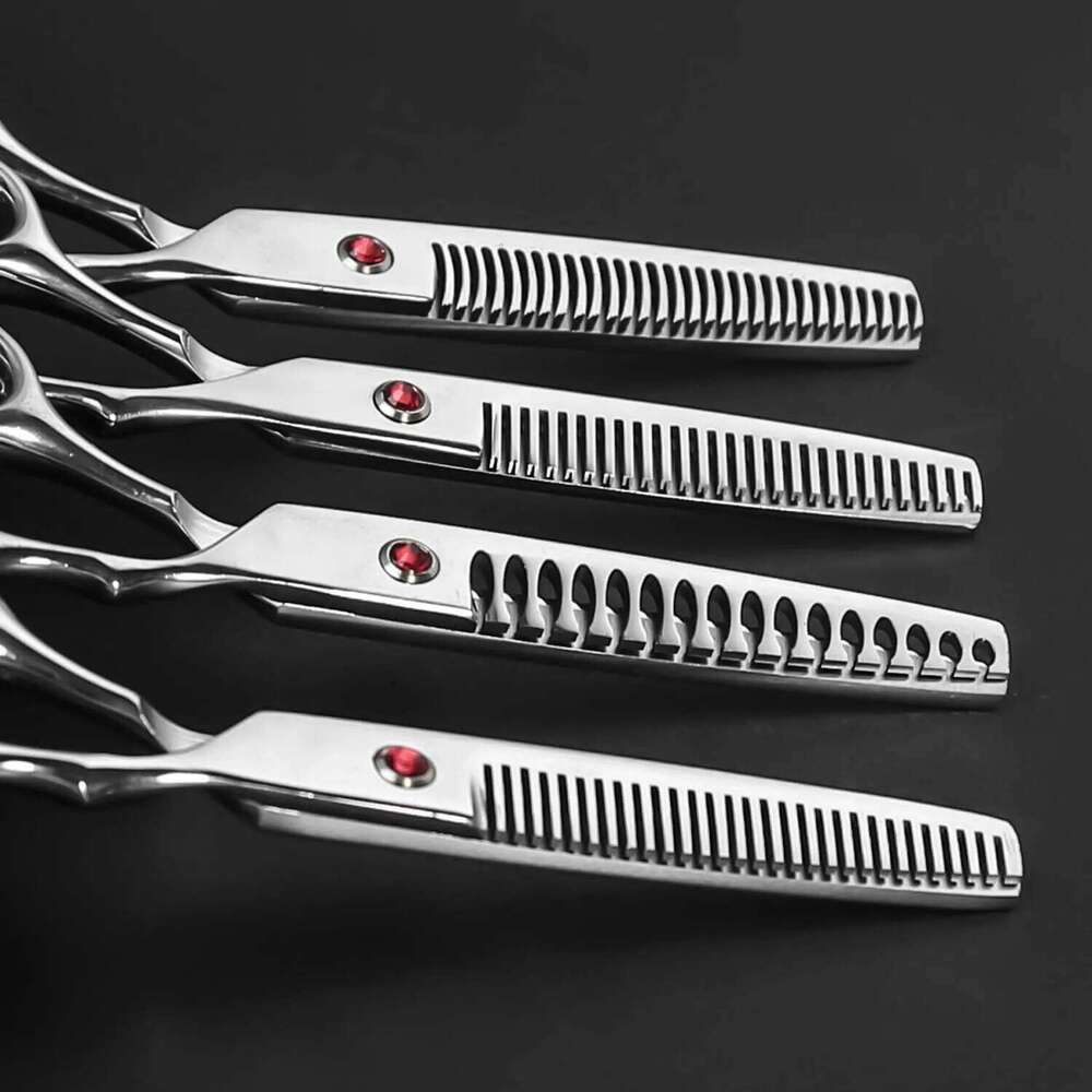 4type Professional Haircut Scissors Hair Thinning Shears, Sharp And Durable Barber Hairdressing Tools Chunker H260304-image-1096263725