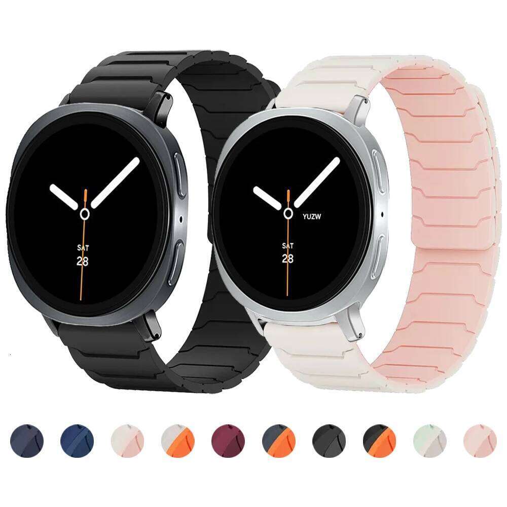 Silicone Loop Magnetic Band for Galaxy Watch 8 44mm 40mm/8 Classic 46mm Replacement Bracelet H260304-image-1096265338