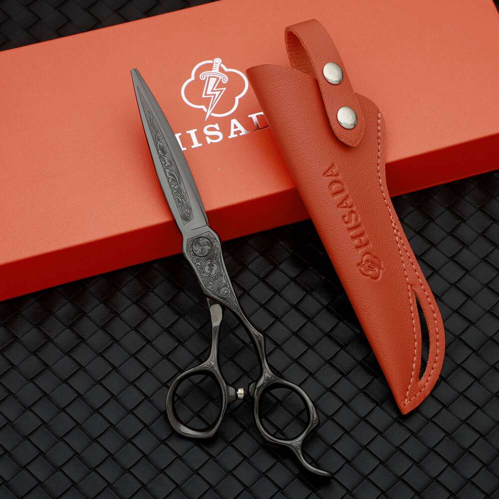HISADA Scissors professional hairdressing 6.0/6.5/7.0 Inch VG10 material High end salon Hair cutting scissors H260304-image-1096264047