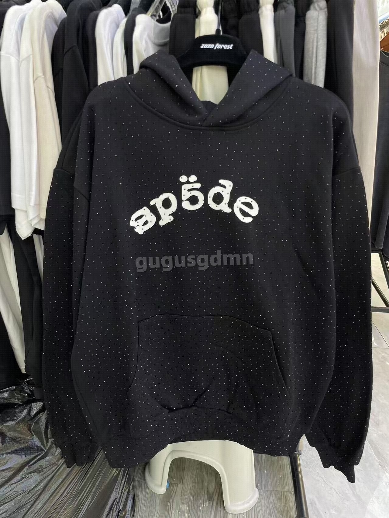 Designer spider hoodie y2k mens womens white black red pink blue grey brown hoodies designer spider hoody hip hop hoodies rhinestone studded designe