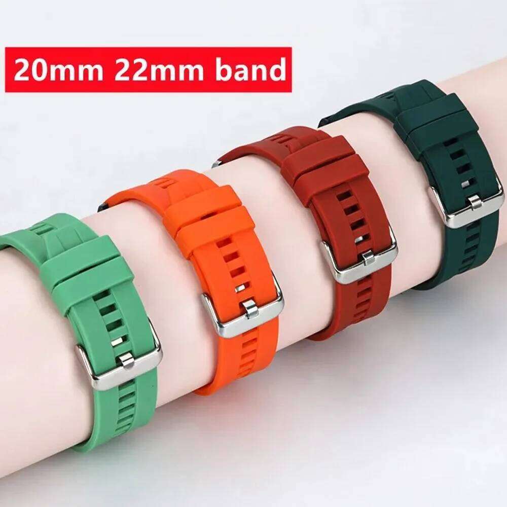 20mm 22mm band for Galaxy watch 7/6/5/pro/4/6 classic/Active 2 Silicone Sport bracelet gt 4-3-pro-2e strap H260304-image-1096265490