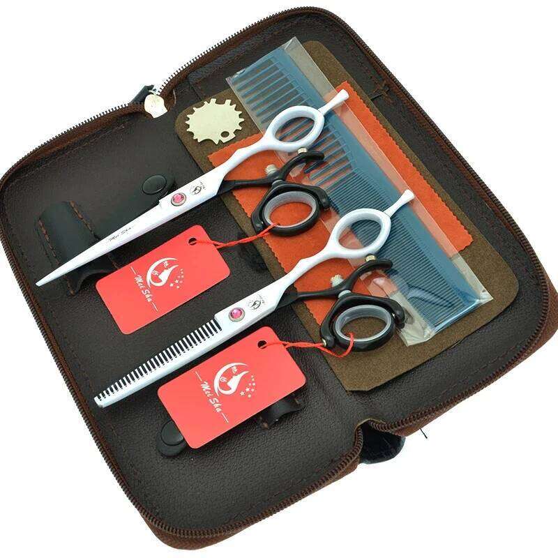 6.0" Meisha 360 Degree Rotation Barber Cutting Japan 440C Salon Hairdressing Thinning Scissors Hairstyle Shears A0120A H260304-image-1096263839