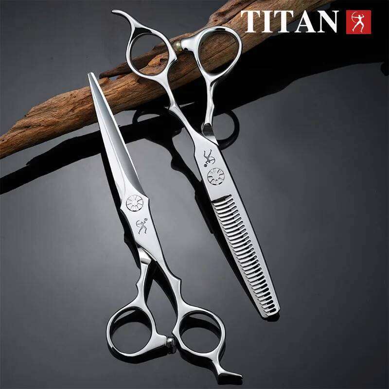 Titan hair vg10 steel, sharp Professional Cutting hairdressing shears barber scissors H260304-image-1096263953