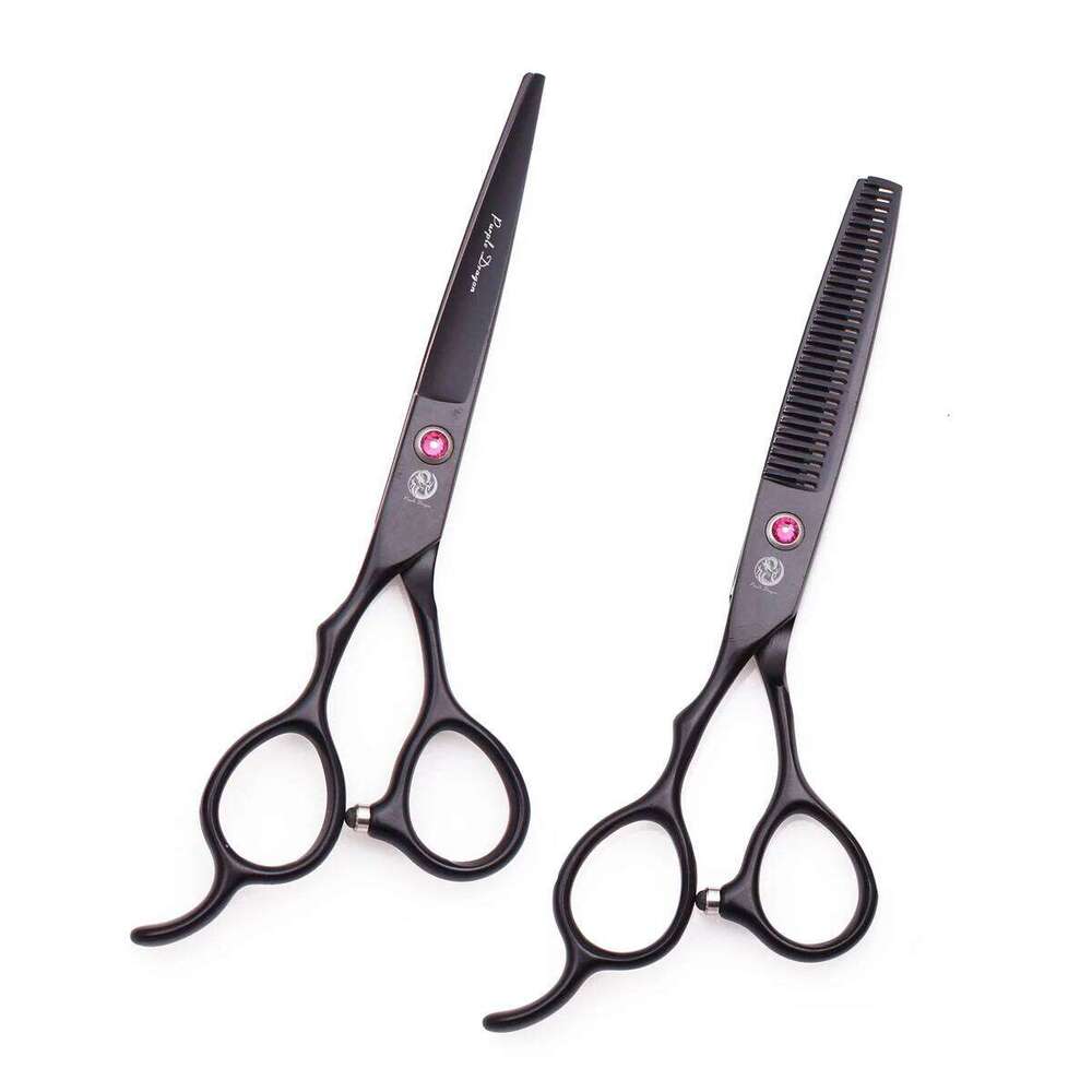 Hairdressing Left Hand Purple Dragon 5.5" Barber Cutting Shears Thinning Professional Hair Scissors Z8001 H260304-image-1096263724