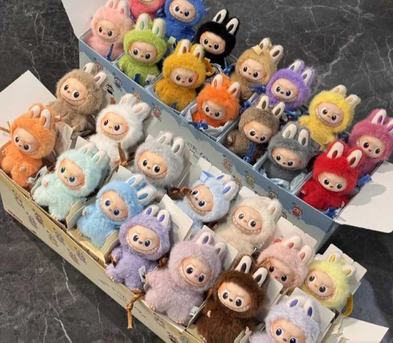 Mini version of Labubu 4th generation Bubble Special vinyl face plush toy pendant blind box vinyl craftsmanship L2603061 L2603061-image-1096300950