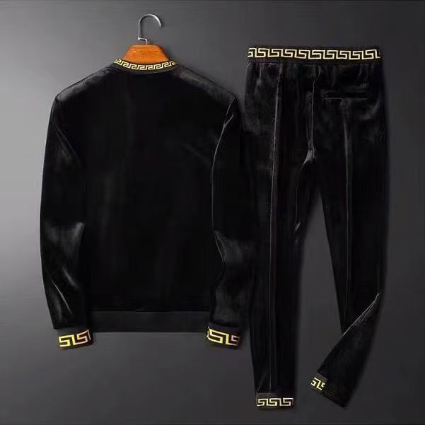 Ensemble survêtement homme deux pièces sweat à capuche et pantalon imprimés lettres et rayures jogging survêtement femme