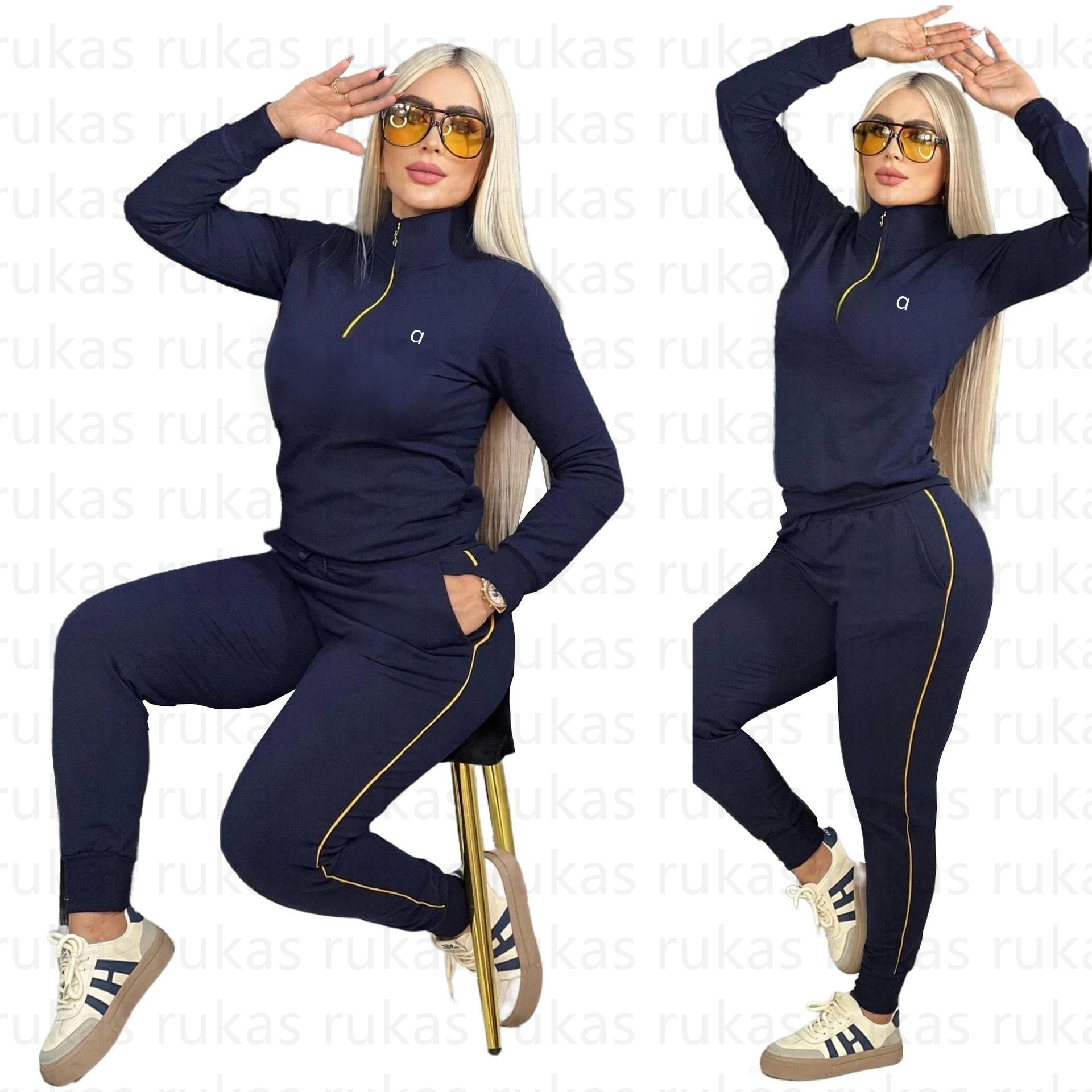 Womens Tracksuits Yoga Set Gym Clothes Sportswear Yoga Suits For Women Fitness Set Workout Tracksuits Sports Zipper Gym Leggings Wear Athletic