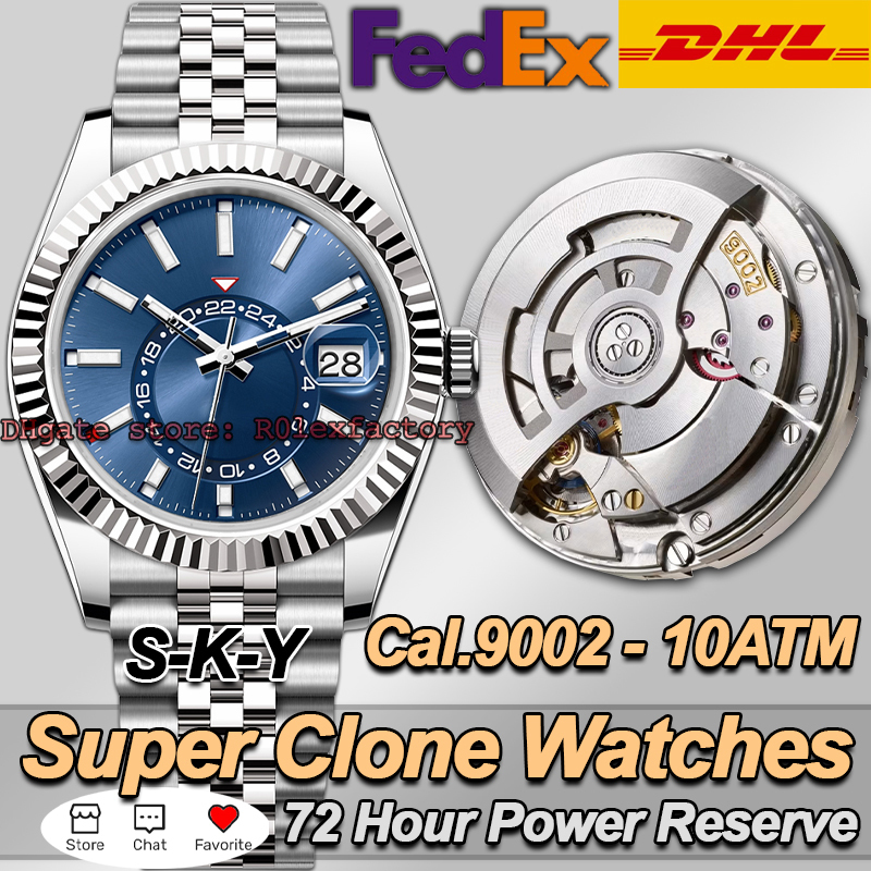 Mens Luxury Watches Men Designer Watches Top Luxury Super Clone Quality N Factory Watch 42MM Full Function Cal.9002 Movement Sapphire Luminous Divin