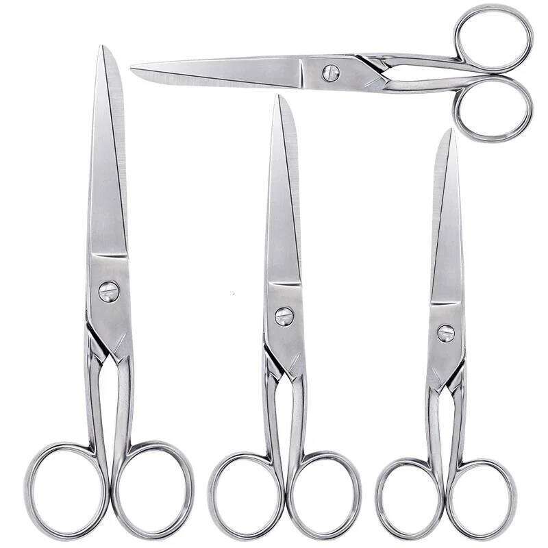 SHWAKK Durable Silver Embroidery Tailor Scissors Sewing Craft Thread Needlework Scissor Cutter DIY Fabric Dressmaker Shears H260304-image-1096264040