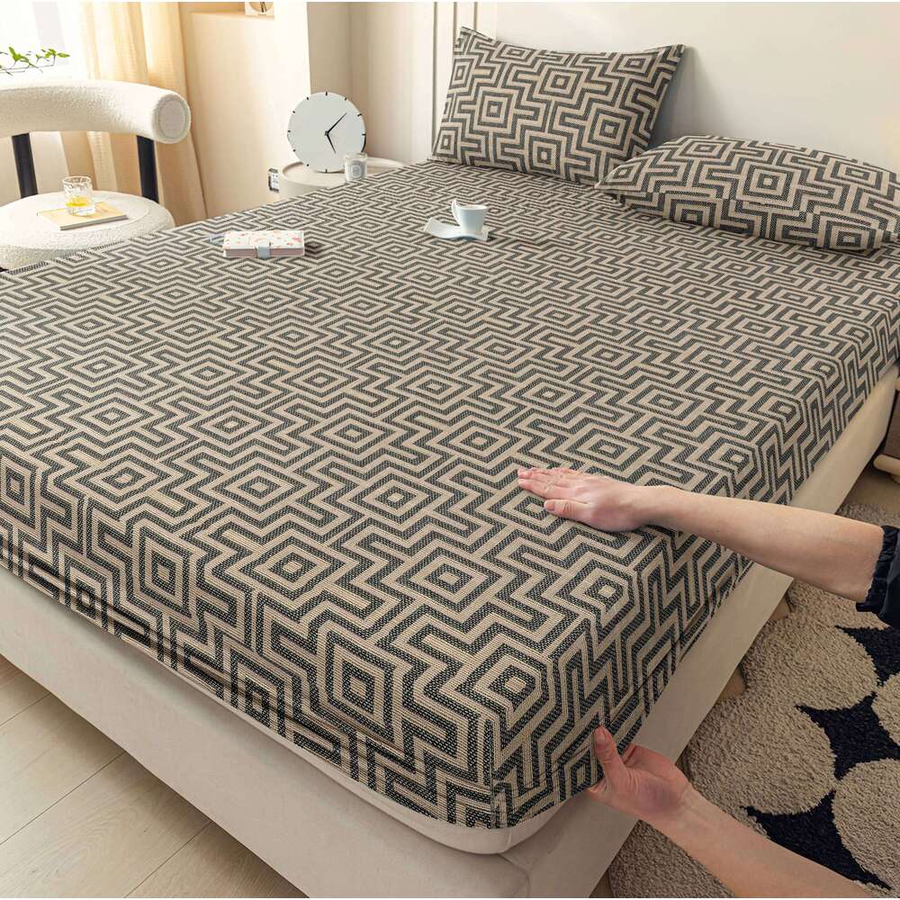 3 piece set, single bed head + two pillow cases no core suitable for all seasons, dust-proof bedspread bedding C260304-image-1096258268