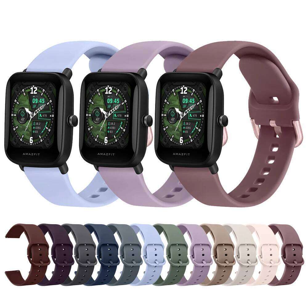 20mm Soft Silicone GTS 4 2 Mini/GTS /GTS 2e Band For Amazfit Bip 3 U Pro/Bip Lite/Bip S lite Strap H260304-image-1096265955