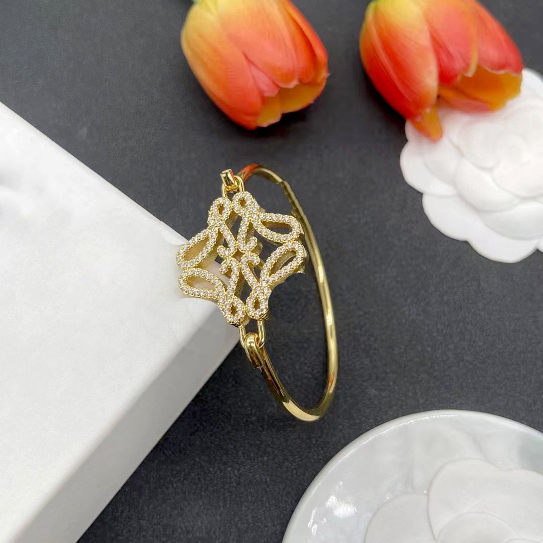 Designer bracelet luxury Brand bracelets designer for women high quality design diamond hundred hard body bracelet Christmas gift jewelry box ver-image-1096262532