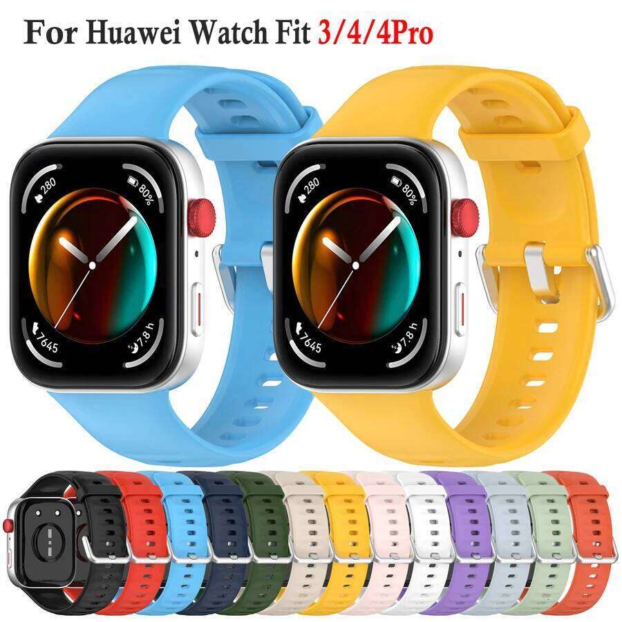 Soft Silicone 4 3 Sport Comfortable Breathable Band Strap For Watch Fit 4/4 Pro Accessories H260304-image-1096265321