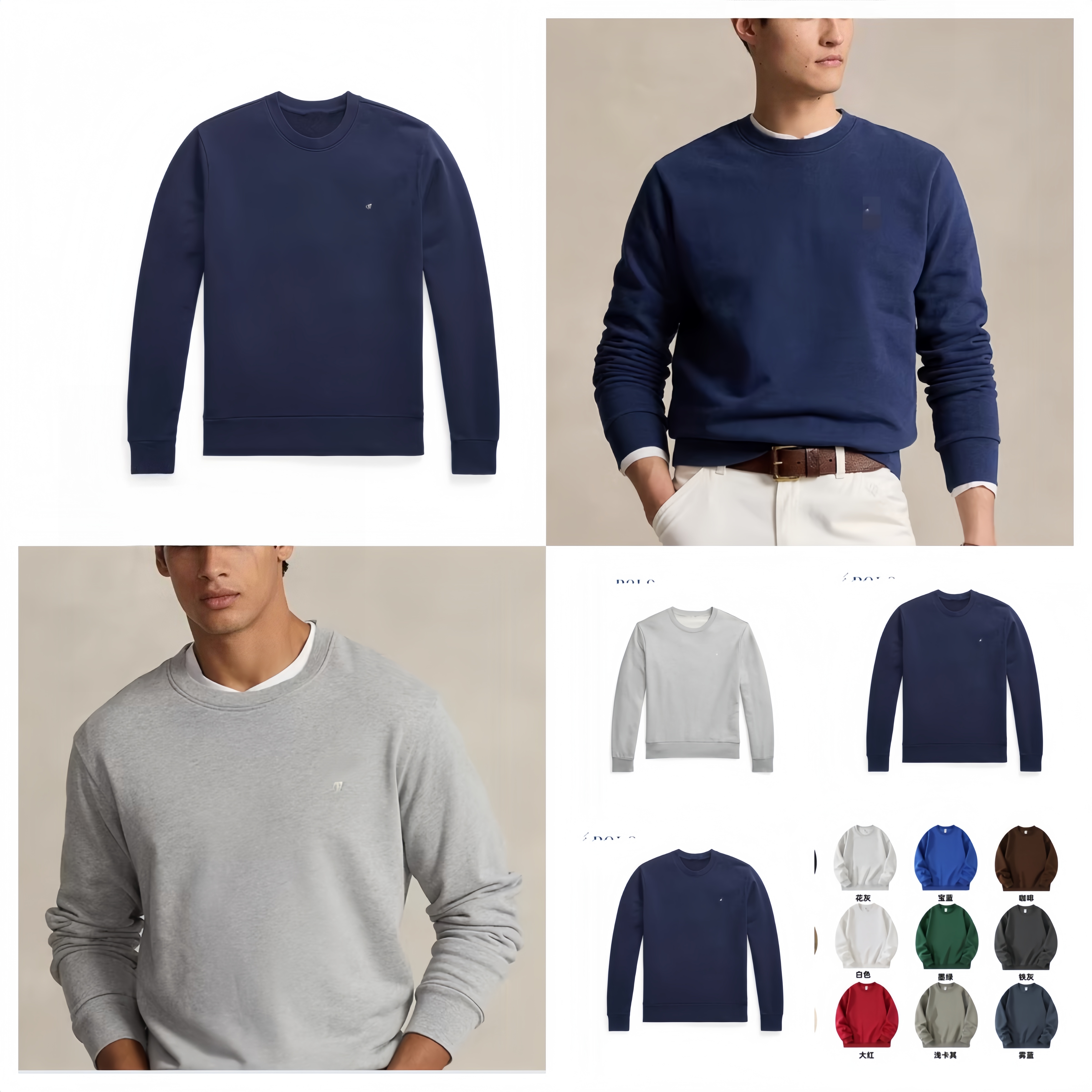 20 colors Sweatshirt Embroidery RL Brand Cotton Hoodie Pullover Plus Big Size Jumpers Men Man Boy Hooded Designer Wear Sweatshirts Jacket 2027 new