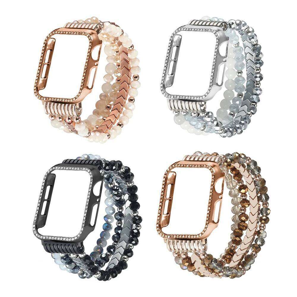 Jewelry Strap+Diamond Watch Ultra 2 49 46 45 38 40 41 42 44mm Band for iWatch Series 10 9 8 7 6 5 4 3 Case women H260304-image-1096265704