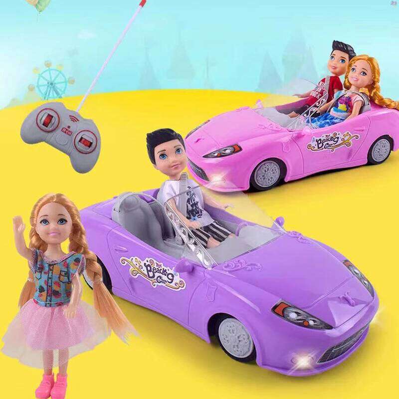 20 New Rc 1:16 Remote Control Doll Convertible Sports Car Pink Party Girls Toys For Children Rechargeable Battery Girl Toy H260304-image-1096262390