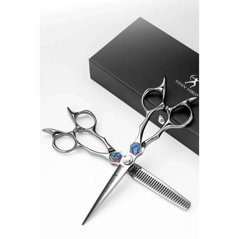 Titan CNC Skill 5.5,6.0inch Hairdress Professional Barber Tools Salon Cutting Thinning Hair Scissors H260304-image-1096263815