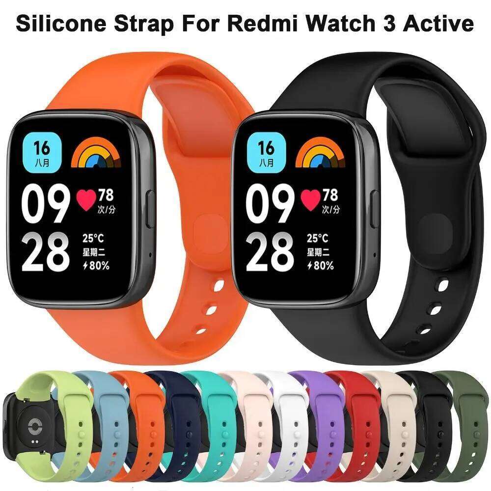 Silicone For Smart Replacement Sport Bracelet Wristband for Redmi Watch 3 Active Strap H260304-image-1096265995