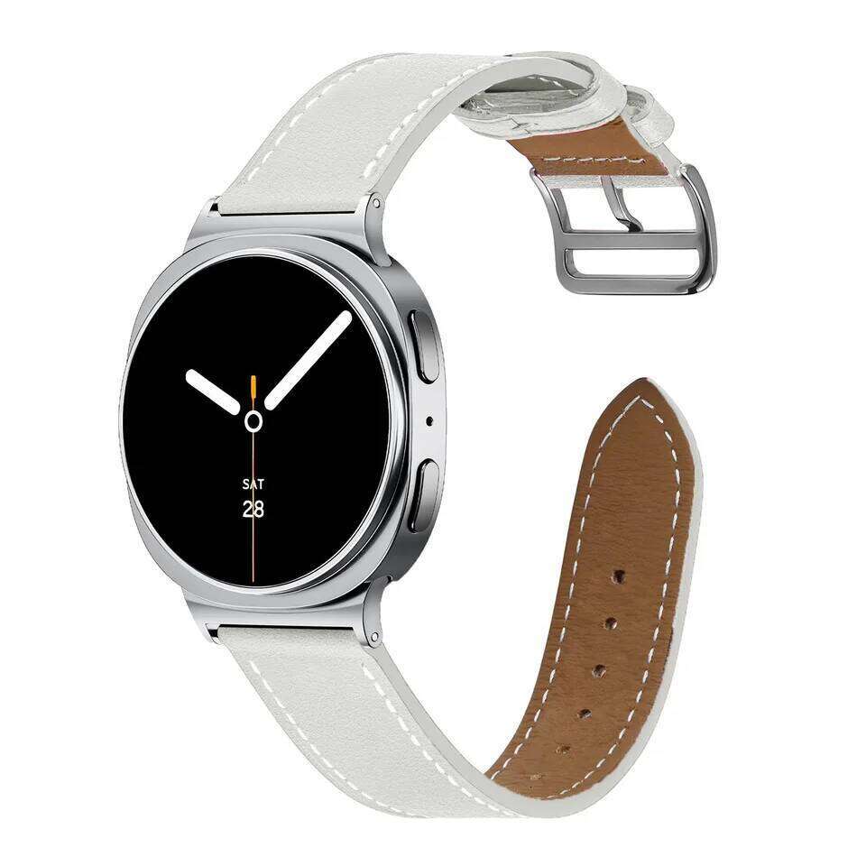 Leather Straps Galaxy 40mm 44mm Classic 46mm No Gaps Wrist Bands For Watch 8 Bracelet Correa H260304-image-1096265502