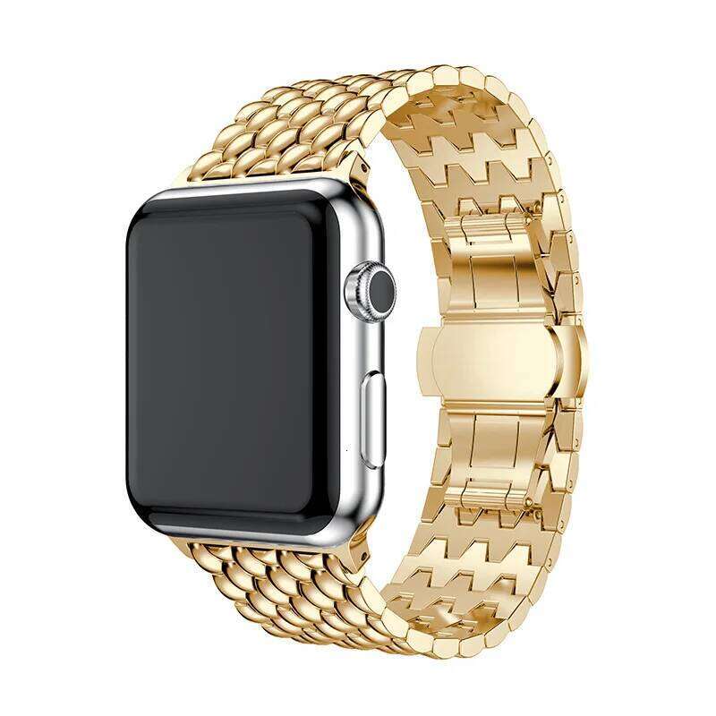 For Watch Band 49mm 44 40 42 38 41 45MM Metal Strap for iwatch Series 8 7 6 SE 5 4 3 Accessories Stainless Steel Bracelet H260304-image-1096265825