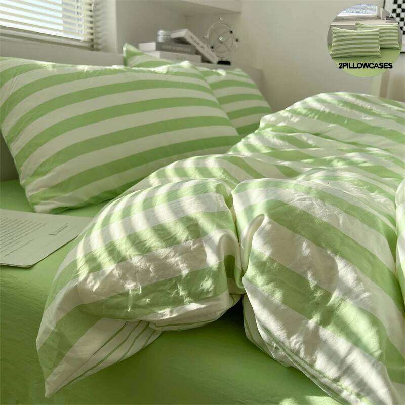Pre-Washed Brushed Ultra Soft Duvet Cover Set with Pillowcases - Luxurious Cozy Bedding for a Heavenly Sleep Experience C260304-image-1096260045