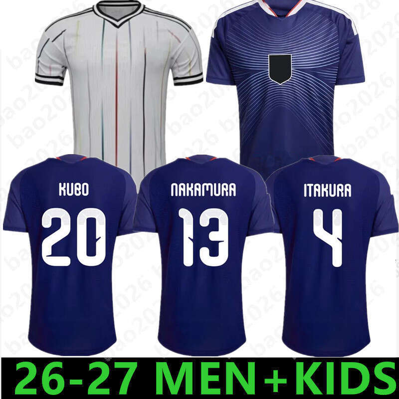 Nouveau 2026 2027 Coupe du monde Japon Soccer Jerseys 26 27 Dessin animé ISAGI ATOM TSUBASA MINAMINO ASANO DOAN KUBO ITO adulte hommes enfants ki