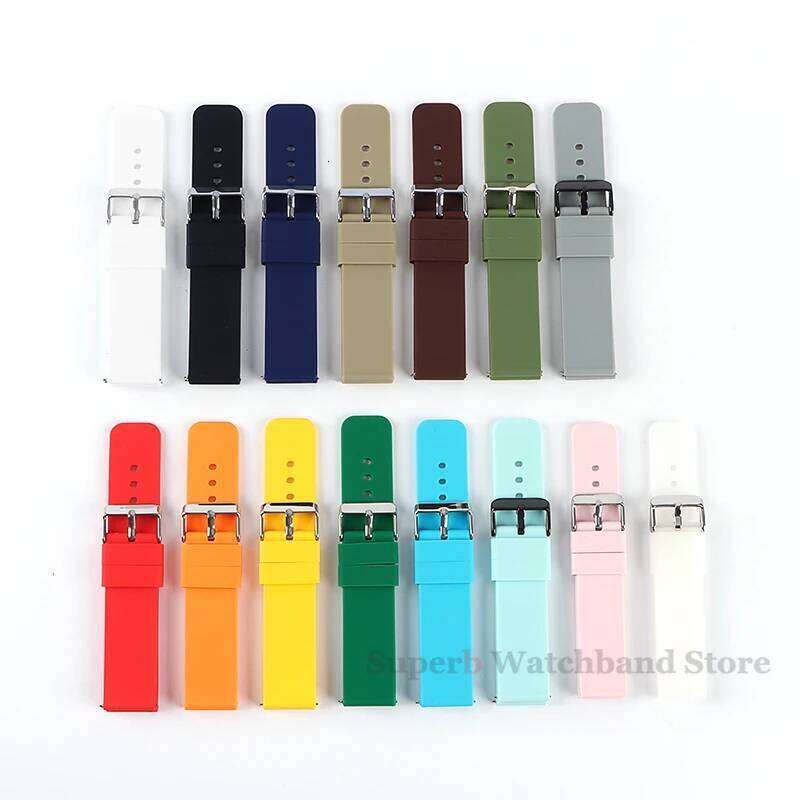 Silicone 14/16/18/20/22/24mm Soft Quick Release Rubber Watch Bands Galaxy for Garmin For GT2/GT3 H260304-image-1096265326