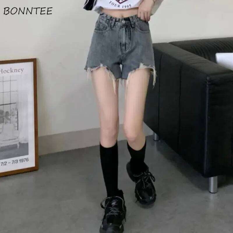 Shorts Women Street Wear Simple All-match Leisure Summer Cool Girls Clothing New Arrival Ropa Para Mujer Zippers High Waist Fit XJ260305-image-1096300834