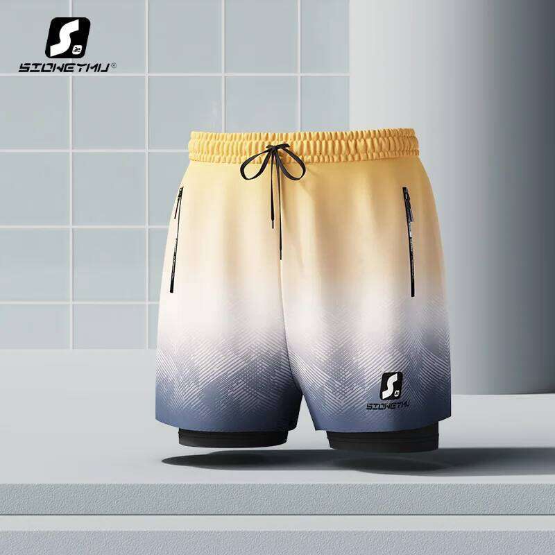 New Trunks Men's Anti-embarrassment Adult Swimsuits Large-sized Quick-drying Hot Spring Swimming Sets H260305-image-1096278855