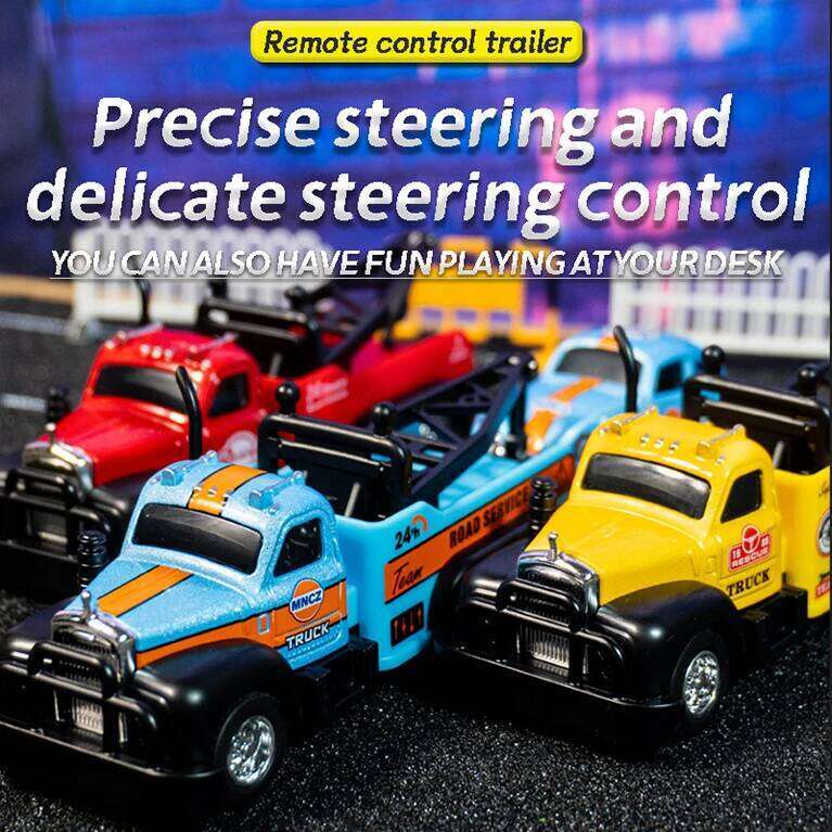 Pickup Trailer Set Alloy Children's Wholesale 1:64 Speed Mini Remote Control Car Toy H260304-image-1096262411
