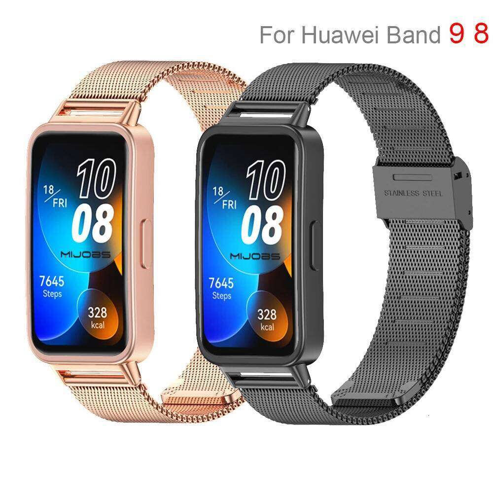 Mesh Watch 10 Stainless Steel Wrist Bracelet Strap Loop For Band 8 9 10Correa H260304-image-1096265497