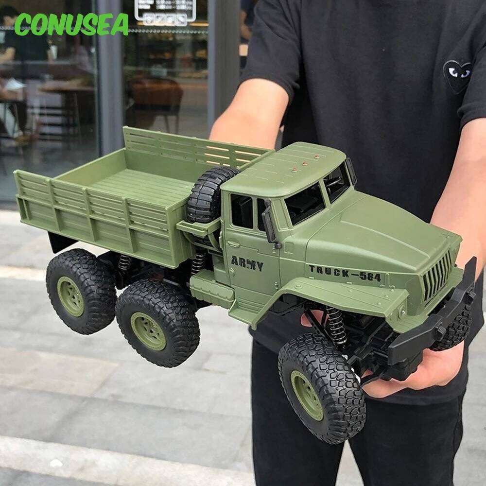 JJRC 1/18 Off-Road 2.4G Radio Controlled Car Military Electric Machine 10Km/h Rc Buggy Children's Cars Toys for Boys kid H260304-image-1096262641