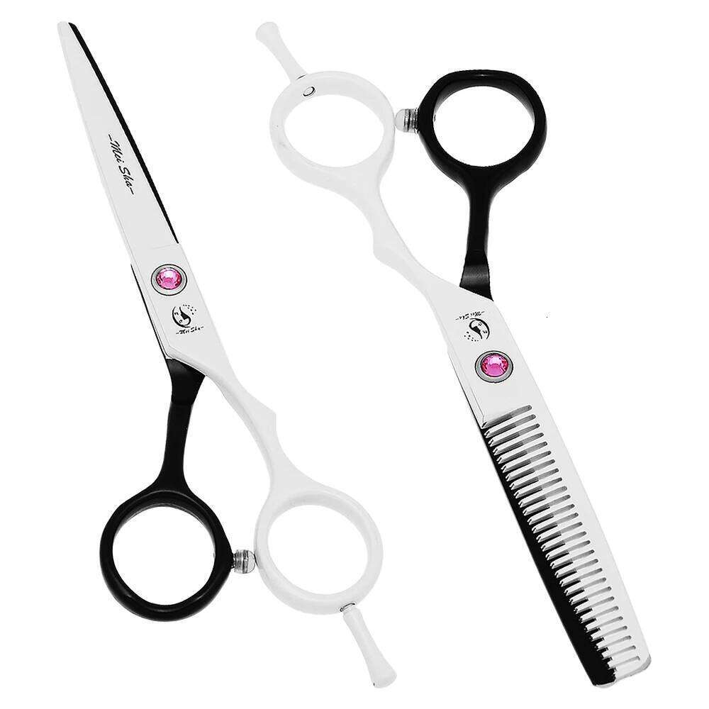 5.5 inch High Quality Hairdressing Japan Steel Hair Cutting Clippers Thinning Scissors Set Barber Styling Shears A0019A H260304-image-1096264003