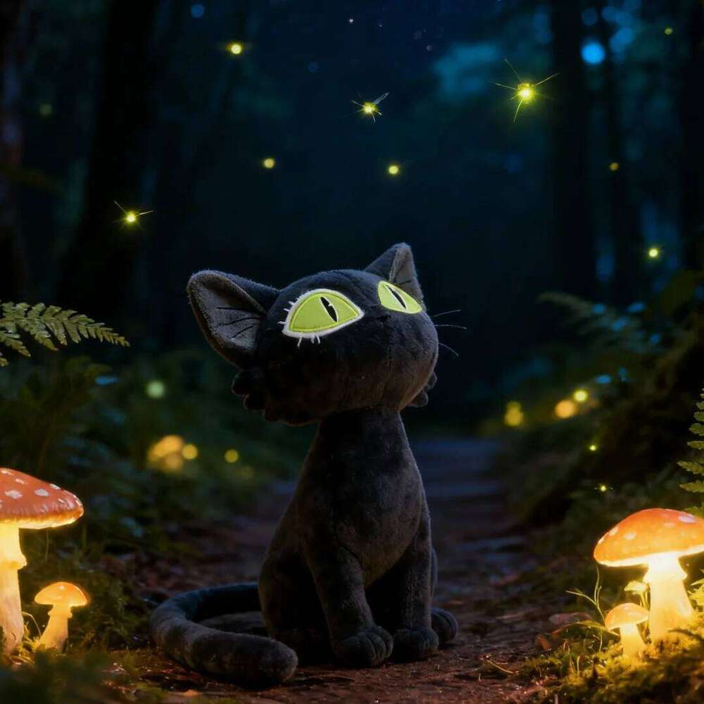 23cm Daijin Cosplay Plush Cartoon Plushies Anime Suzume Disguise Figurine Mascot Black Cat Birthday Xmas Gifts for Kids Fans H260304-image-1096262833